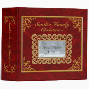 Personalize Ruby Christmas Album Binder