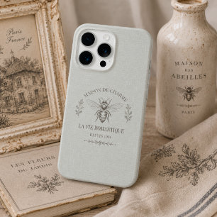 Personalize sage green vintage French Country iPhone 15 Pro Case