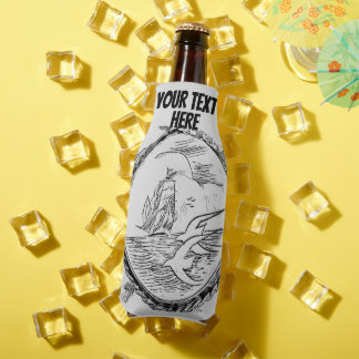 Personalize sailor  bottle cooler