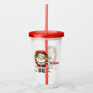 Personalize Santa Claus  Acrylic Tumbler