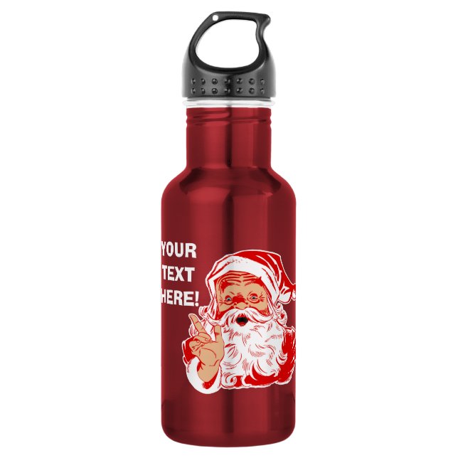 Personalize Santa Claus Wateer Bottle (Front)