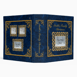 Personalize Sapphire Christmas Album Binder