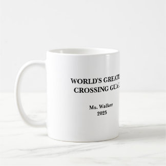 Personalize School Crossing Guard Coffee Mug