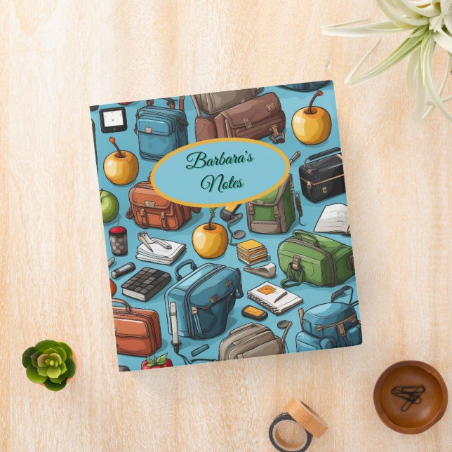 Personalize School Notes  Binder (In Situ)