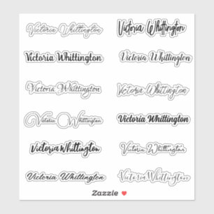Personalize Script & Calligraphy Typography Name 