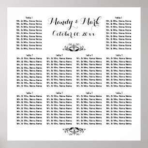 PERSONALIZE seating   Wedding Engagement Function Poster