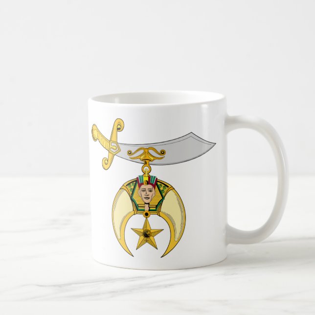 PERSONALIZE SHRINERS' EMBLEM COFFEE MUG (Right)