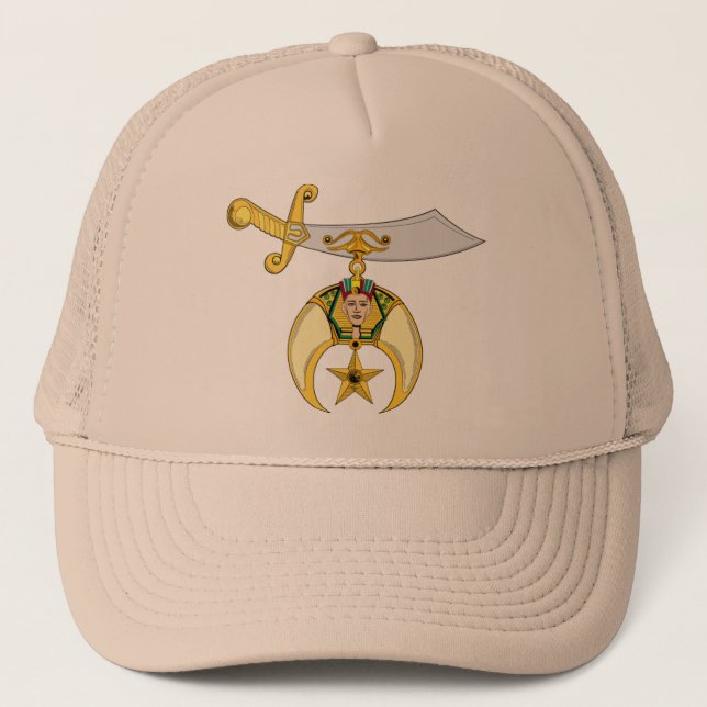 PERSONALIZE SHRINERS' EMBLEM TRUCKER HAT (Front)