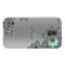 Personalize Silver Metallic Fractal iPhone X Case