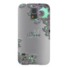 Personalize Silver Metallic Fractal iPhone X Case