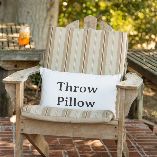 personalize simple Outdoor Throw Pillow (Chair)