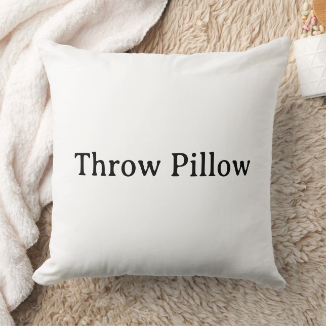 personalize simple Polyester 20" Throw Pillow (Blanket)