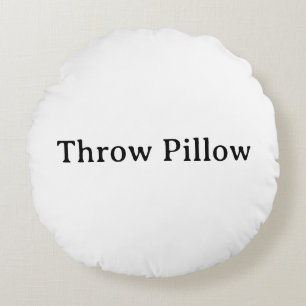 personalize simple Round Pillow