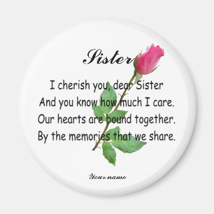 PERSONALIZE SISTER -MAGNET MAGNET