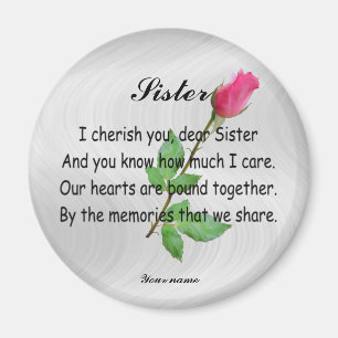 PERSONALIZE SISTER -MAGNET MAGNET