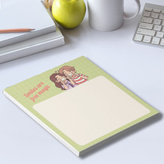 Personalize Smiles Are Free Magic Notepad