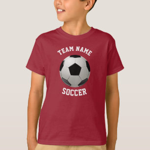 Personalize Soccer Team Name Player Jersey Number T-Shirt
