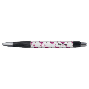 Personalize Sparkly flamingo Pink glitter sparkles Pen
