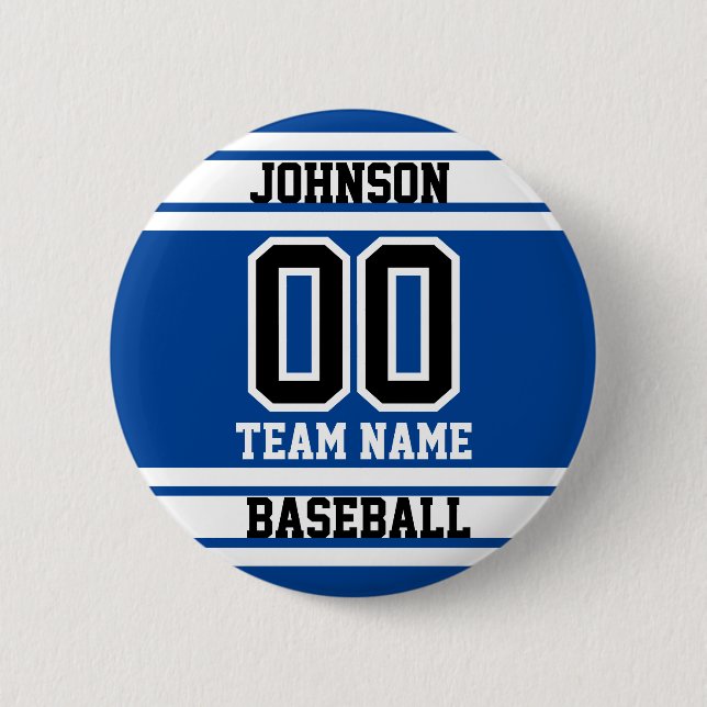 Personalize Sport - DIY Background Colour  2 Inch Round Button (Front)