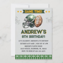 Personalize Sport Football Birthday