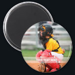 Personalize Sports Photo Pinback  Magnet<br><div class="desc">Easily place your kid's photo in the template to make a cute magnet gift for the child. Add a text such as a name,  to customize and personalize the magnet..Available in a variety of shapes and sizes. Choose your own shape or size from the options menu</div>