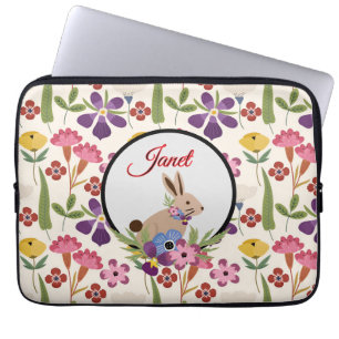 Personalize Spring Fling Laptop Sleeve