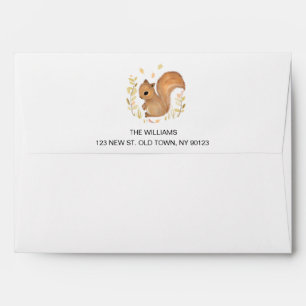 Personalize Squirrel Envelope
