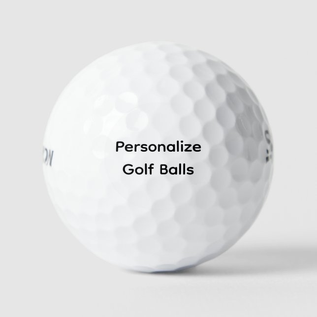 Personalize Srixon Soft Feel 13 Golf Balls (Front)