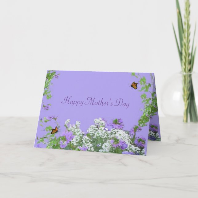 Personalize standard "Happy Mother's Day 3"  Card (Front)