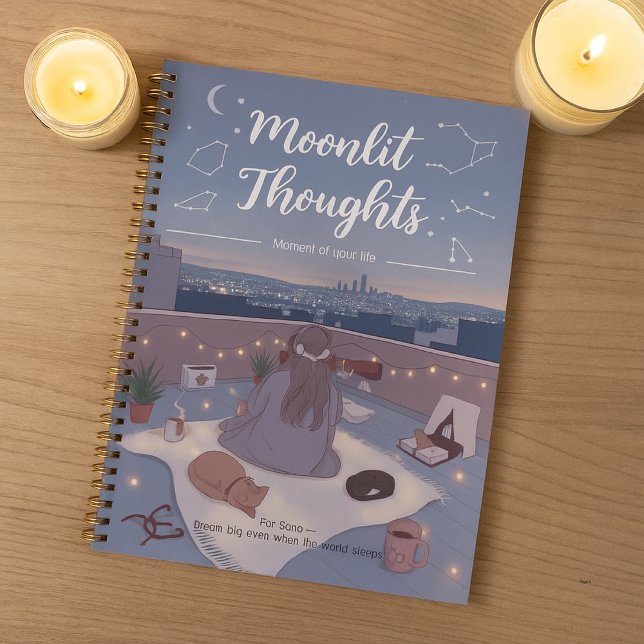 Personalize Stargazing Moonlit Cute Back to School Planner (Creator Uploaded)