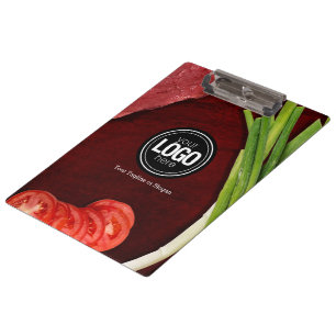 Personalize steak restaurant theme clipboard