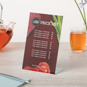 Personalize steak restaurant theme pedestal sign