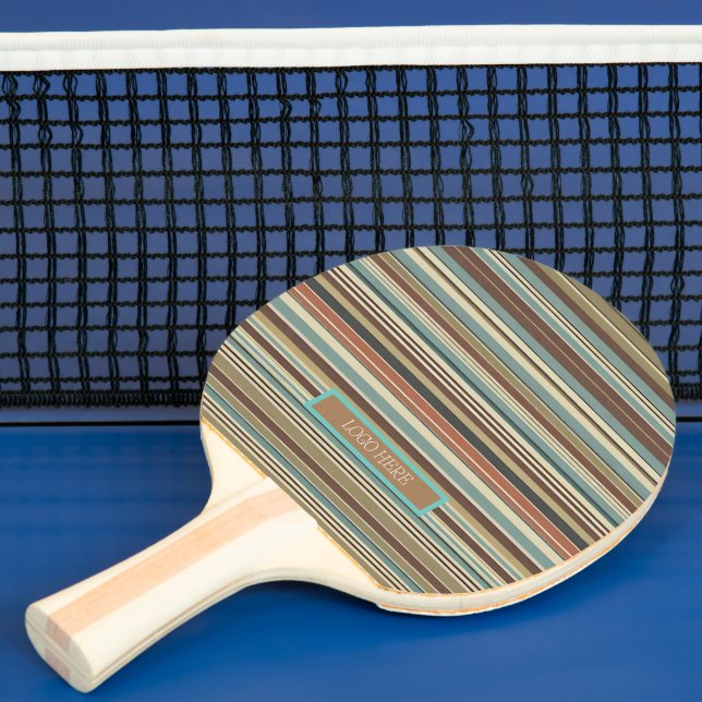 Personalize Striped  Ping Pong Paddle (Insitu)