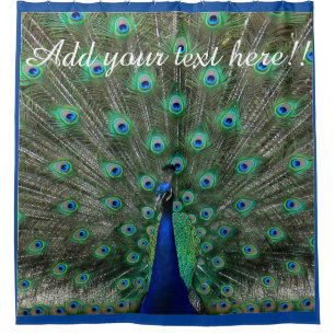 Personalize Strutting Male Peacock