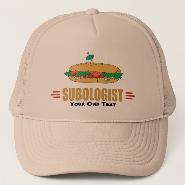 Personalize Sub Sandwiches Trucker Hat (Front)