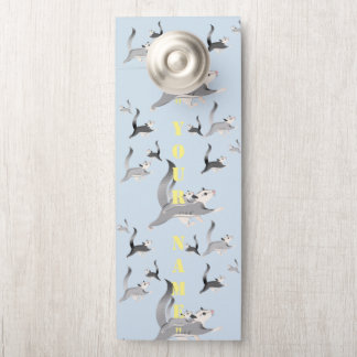 Personalize Sugar Glider Door Knob Plaque Door Hanger