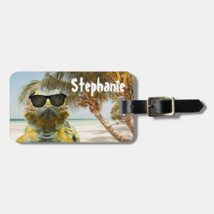 Personalize Summer Beach Fun Luggage Tag