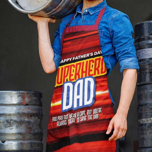 Personalize SuperHero Dad Apron (Creator Uploaded)