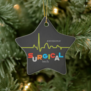 Personalize, Surgical Tech Week Awesome Ceramic Ornament