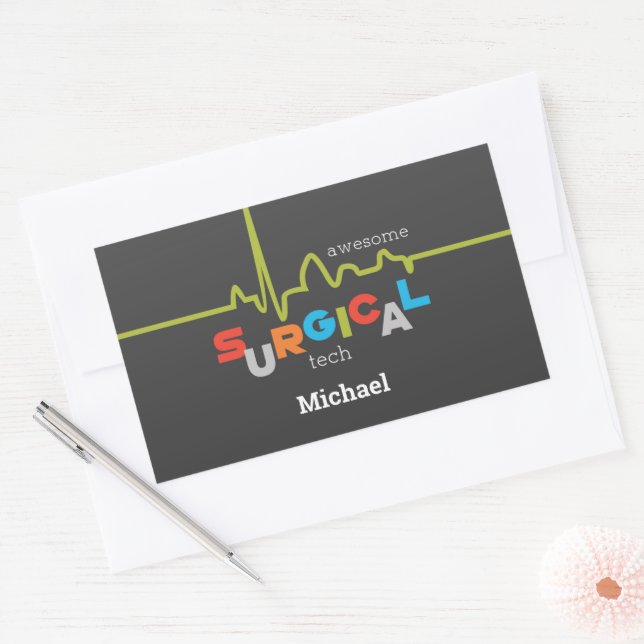Personalize, Surgical Tech Week Awesome Sticker (Envelope)
