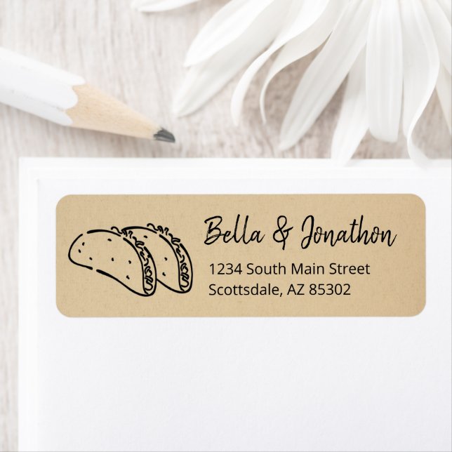 Personalize Tacos Return Address Label (Insitu)