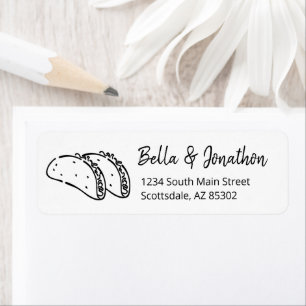 Personalize Tacos Return Address Label