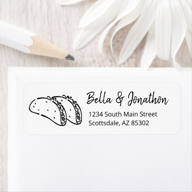 Personalize Tacos Return Address Label (Insitu)