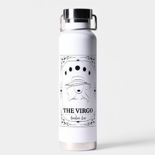 Personalize Tarot Zodiac Astrology Birthday Virgo  Water Bottle