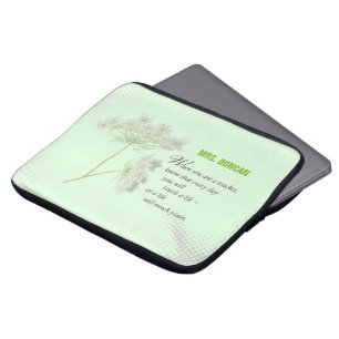 Personalize, Teacher Appreciation Day Thank You Laptop Sleeve