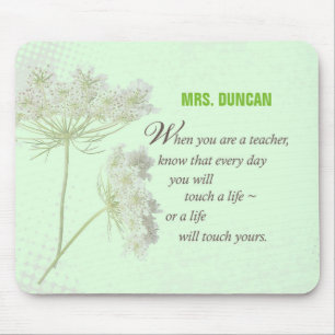 Personalize, Teacher Appreciation Day Thank You Mouse Pad