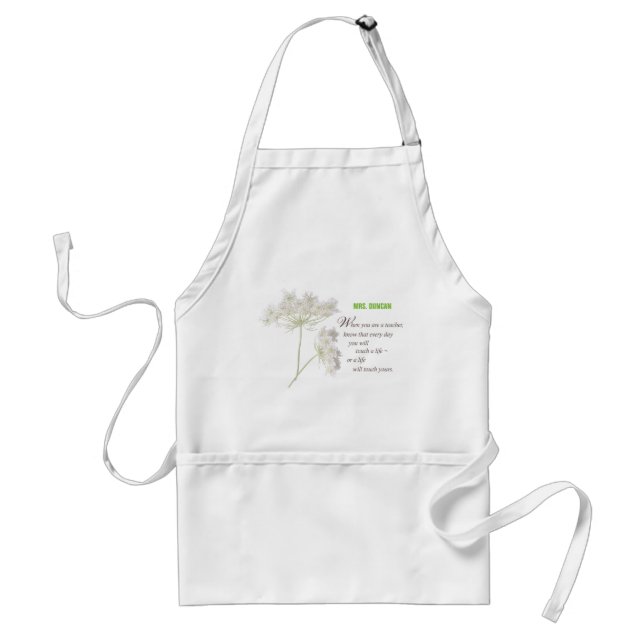 Personalize, Teacher Appreciation Day Thank You Standard Apron (Front)