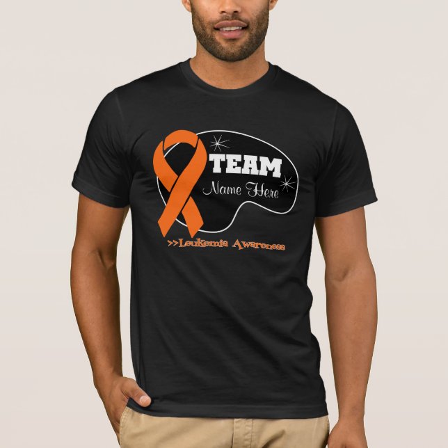 Personalize Team Name - Leukaemia T-Shirt (Front)