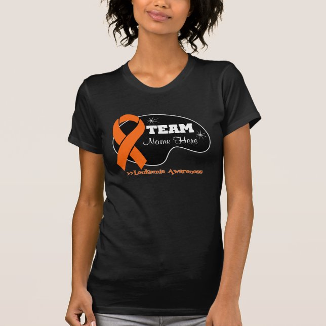 Personalize Team Name - Leukaemia T-Shirt (Front)