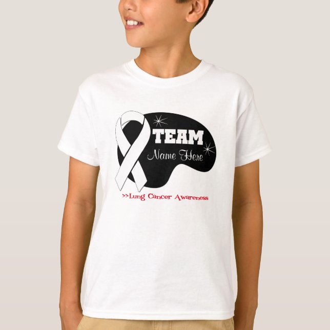 Personalize Team Name - Lung Cancer T-Shirt (Front)